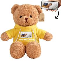 Bicho de pelúcia personalizado para namorados com ursinho de pelúcia de 40 cm Bicho de pelúcia personalizado para namorados com ursinho de pelúcia de 40 cm