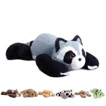 Bicho de pelúcia pesado Niuniu Daddy Raccoon 1,5 kg para crianças