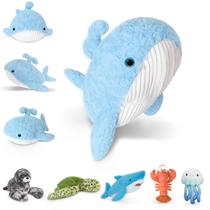 Bicho de pelúcia pesado Niuniu Daddy Whale 1,5 kg para crianças Bicho de pelúcia pesado Niuniu Daddy Whale 1,5 kg para crianças