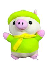 Bicho De Pelúcia Porquinho Pig Fofinho Fantasiado 23cm Macio Bicho De Pelúcia Porquinho Pig Fofinho Fantasiado 23cm Macio