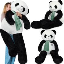Bicho de pelúcia redondo e engraçado urso panda gigante de pelúcia 160 cm