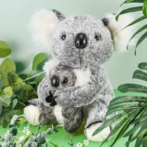 Bicho de pelúcia Skylety Koala Bear com mamãe e pequeno 27 cm e 13 cm