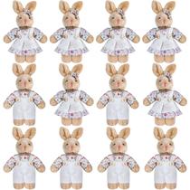 Bicho de pelúcia Skylety Mini Bunny Plush de 10 cm e 12 peças