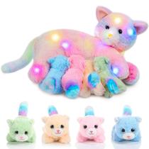 Bicho de Pelúcia Skylety Nurturing Cat - 4 Gatinhos de 40cm Bicho de Pelúcia Skylety Nurturing Cat - 4 Gatinhos de 40cm