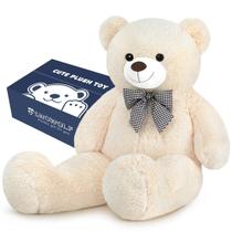 Bicho de pelúcia SNOWOLF Giant White Teddy Bear de 120 cm