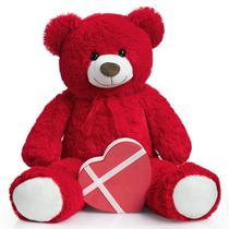 Bicho de pelúcia Teddy Bear HollyHome Big de 91 cm para crianças vermelho