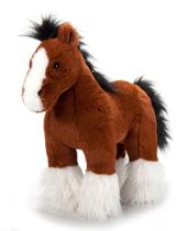 Bicho de pelúcia The Petting Zoo Standing Clydesdale Horse