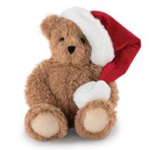 Bicho de pelúcia Vermont Teddy Bear Christmas 33 cm com chapéu de Papai Noel
