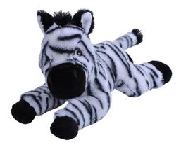 Bicho de pelúcia Wild Republic ECokins Zebra 30 cm com 16 garrafas