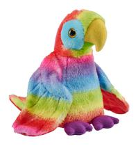 Bicho de pelúcia Wild Republic Pocketkins Eco Rainbow Macaw 13 cm