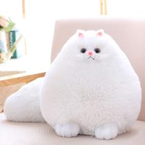 Bicho de pelúcia Winsterch Plushie Cat branco de 25 cm para crianças