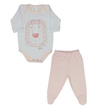 Bicho Molhado Conjunto Body e Calca Leanzinho Rosa