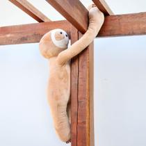 Bicho Preguiça De Pelúcia Gigante 75cm Bege - FOFUXOS DE PELÚCIA