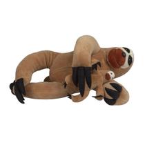 Bicho Preguiça Grávida com 1 Filhote Bichos de Pano