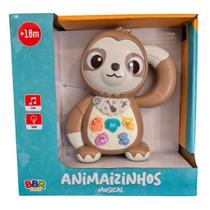 Bicho Preguiça Musical Bebê Animaizinhos - BBR Toys R3680
