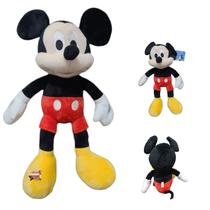 Bicho Ursinho De Pelúcia Mickey Eletrônico Com Luz e Som Antialérgico - 40 Cm Nova Versão - Multikids