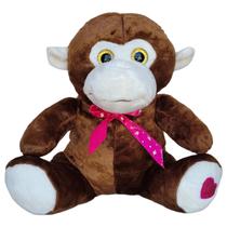 Bichos de Pelúcia Macaco Com Laço Nicho Safari Bebê - Fizzy