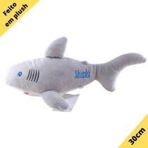 Bichos De Pelúcia Plush Tubarão coloridos 30cm comprimento
