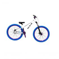 Bicicleta 26 Gta Gravity Cor Branco Freeride Single Cubo K7 Barulhento Freio Hidráulico Garfo C/trava Pneu Flame Azul Bicicleta 26 Gta Gravity Cor Branco Freeride Single Cubo K7 Barulhento Freio Hidráulico Garfo C/trava Pneu Flame Azul