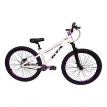 Bicicleta 26 Gta Gravity Cor Branco Freeride Single Cubo K7 Barulhento Freio Hidráulico Garfo C/trava Pneu Flame Preto Bicicleta 26 Gta Gravity Cor Branco Freeride Single Cubo K7 Barulhento Freio Hidráulico Garfo C/trava Pneu Flame Preto