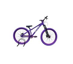 Bicicleta 26 Gta Gravity Cor Roxo Freeride Hollowtech Single Cubo k7 Barulhento Garfo C/Trava Freio a Disco Hidráulico Pneu Flame Roxo