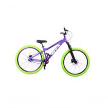 Bicicleta 26 Gta Gravity Cor Roxo Freeride Single Cubo K7 Barulhento Freio Hidráulico Garfo C/trava Pneu Flame Verde Bicicleta 26 Gta Gravity Cor Roxo Freeride Single Cubo K7 Barulhento Freio Hidráulico Garfo C/trava Pneu Flame Verde