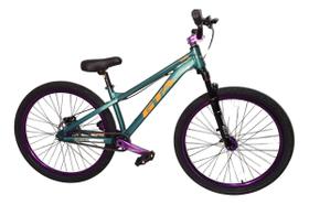 Bicicleta 26 Gta Gravity Cor Verde Freeride Hollowtech Single Cubo k7 Barulhento Garfo C/Trava Freio a Disco Hidráulico Pneu Flame Preto
