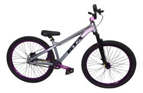 Bicicleta 26 Gta Gravity Cubo K7 Barulhento Freio Hidraulico Shimano Garfo Com Trava Pneu Flame Preto
