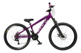 Bicicleta 26 Gta Rebel Freeride Cor Roxo 21v Freio a Disco Rodas Vmaxx Pneu Flame