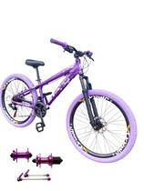 Bicicleta 26 Gta Rebel Freeride Cor Roxo 24v Cubo Barulhento k7 Freio a Disco Rodas Vmaxx Pneu Flame Roxo