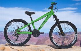 Bicicleta 26 Gta Rebel Freeride Cor Verde 21v Freio a Disco Rodas Vmaxx Pneu Flame Bicicleta 26 Gta Rebel Freeride Cor Verde 21v Freio a Disco Rodas Vmaxx Pneu Flame
