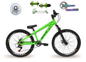 Bicicleta 26 Gta Rebel Freeride Cor Verde Single 8v Cubo Barulhento Pedivela Camaleão Aros Vmaxx Freio a Disco Pneu Flame Bicicleta 26 Gta Rebel Freeride Cor Verde Single 8v Cubo Barulhento Pedivela Camaleão Aros Vmaxx Freio a Disco Pneu Flame