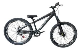 Bicicleta 26 Gta Rebel Freeride DH Single Aro Vmaxx Freio a Disco Pneu Flame Preto