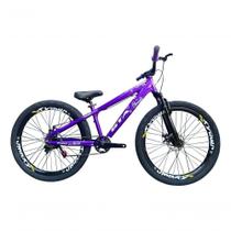 Bicicleta 26 Gta Rebel Freeride Downhill Single Aro Vmaxx Freio A Disco Pneu Flame Preto - Roxo