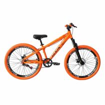 Bicicleta 26 Gta Rebel Freeride Single Aro Vmaxx Freio a Disco Pneu Flame Laranja