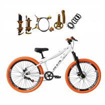 Bicicleta 26 Gta Rebel Freeride Single Cubo k7 Barulhento Freio Hidráulico Aros Vmaxx Pneu Flame Bicicleta 26 Gta Rebel Freeride Single Cubo k7 Barulhento Freio Hidráulico Aros Vmaxx Pneu Flame