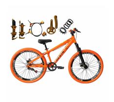 Bicicleta 26 Gta Rebel Freeride Single Freio Hidráulico Cubo k7 Barulhento Rodas Vmaxx Pneu Flame