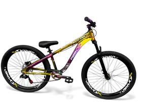 Bicicleta 26 PRO-X Camaleão Freeride Single Cubo Barulhento Freio Hidraulico Shimano Garfo com Trava Bicicleta 26 PRO-X Camaleão Freeride Single Cubo Barulhento Freio Hidraulico Shimano Garfo com Trava