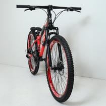 Bicicleta 26 pro-x rustic 21v shimano - preto/vermelho