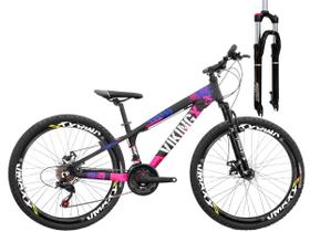 Bicicleta 26 Viking Tuff25 21V Freio Disco Susp de Trava