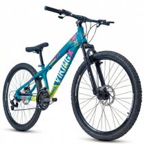 Bicicleta 26 vikingx 21v index - tuff x-25 - azul/amarelo
