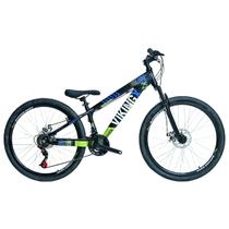 Bicicleta 26 vikingx 21v index - tuff x-25 - preto/amarelo