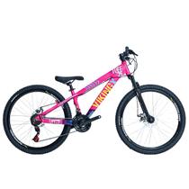 Bicicleta 26 vikingx 21v index - tuff x-25 - rosa/azul Bicicleta 26 vikingx 21v index - tuff x-25 - rosa/azul