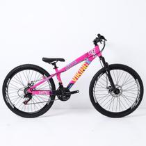 Bicicleta 26 vikingx 21v index - tuff x-25 - rosa/azul