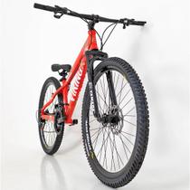 Bicicleta 26 vikingx 21v index - tuff x-25 - vermelho