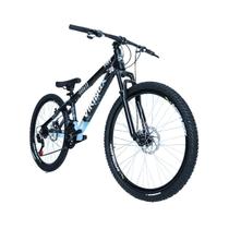 Bicicleta 26 vikingx 21v index - tuff x-30 - preto/azul - VIKING X