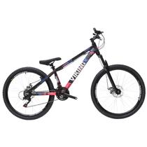 Bicicleta 26 vikingx 21v index - tuff x-30 - preto/rosa - tuff x-30 - preto/rosa