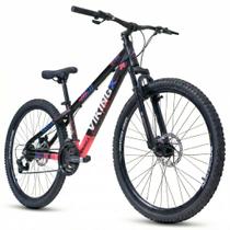 Bicicleta 26 vikingx 21v index tuff x 30 preto/rosa