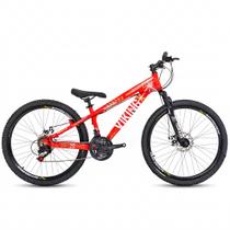 Bicicleta 26 vikingx 21v index tuff x25 vermelho Bicicleta 26 vikingx 21v index tuff x25 vermelho