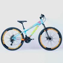 Bicicleta 26 vikingx 21v shimano - tuff x-25 - azul claro